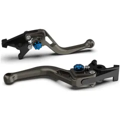 LSL Clutch lever BOW L18, short, anthracite/blue