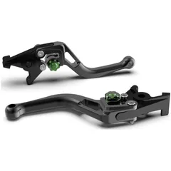 LSL Brake lever BOW R45, short, black/green