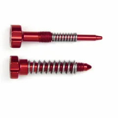 S3 Enduro Carburetor Adjuster Screws Idle + Air + Springs Red
