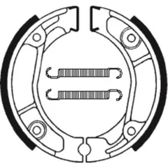 TECNIUM Scooter/Street/Off-Road/ATV Organic Brake shoes - BA013 for Honda CB125, CBX125, CR125M
