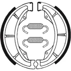 TECNIUM Scooter/Street/Off-Road/ATV Organic Brake shoes - BA014 for Suzuki, Honda, Hyosung