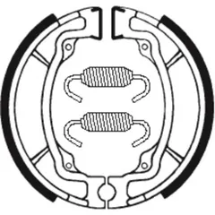 TECNIUM Scooter/Street/Off-Road/ATV Organic Brake shoes - BA015 for Suzuki, Kawasaki, Hyosung