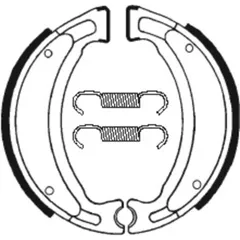 TECNIUM Scooter/Street/Off-Road/ATV Organic Brake shoes - BA028 for Yamaha, MBK, Generic