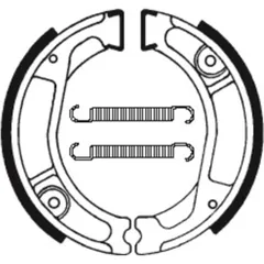 TECNIUM Street Organic Brake shoes - BA029 for Honda NX250, XL250R, XL250S