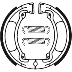 TECNIUM Scooter/Street/Off-Road Organic Brake shoes - BA032 for Yamaha CHAPPY50, DT50, DT80