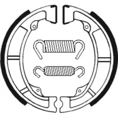 TECNIUM Street/Off-Road Organische Bremsbacken - BA039 für Kawasaki KDX175, KL250, KLX250