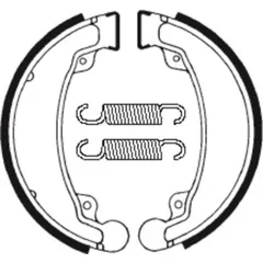 TECNIUM Scooter/Street/ATV Organic Brake shoes - BA069 for Honda CB125, CD250, REBEL250 Daelim DELFINO100, NS125