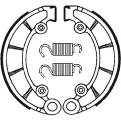 TECNIUM Street/ATV Organic Brake shoes - BA072 for Honda CB450, CB500, CB500T
