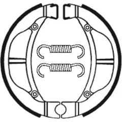 TECNIUM Off-Road Organic Brake shoes - BA093 for Kawasaki KLX110, KX60, KX65 Suzuki DR-Z110, RM60