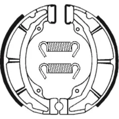 TECNIUM Scooter/Street/Off-Road Organic Brake shoes - BA103 for Suzuki RM100, RM125, TS125