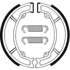 TECNIUM Off-Road/ATV Organic Brake shoes - BA104 for Suzuki LT-Z90QUADSPORT, PE175, RM250