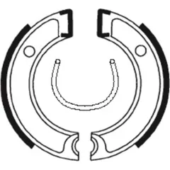 TECNIUM Scooter/Off-Road Organic Brake shoes - BA112 for Yamaha JOG50, PW50