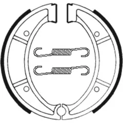 TECNIUM Street/Off-Road Organic Brake shoes - BA117 for Husqvarna CR125, CR240, CR250