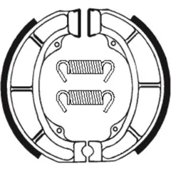TECNIUM Scooter/Street/ATV Organic Brake shoes - BA181 for Suzuki AH100ADDRESS, AH50ADDRESS, AN150BURGMAN Derbi ATLANTIS50, EASY50, HUNTER50