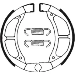 TECNIUM Scooter/Street/Off-Road Organic Brake shoes - BA182 for Yamaha PW80, TT-R110, TT-R90 Suzuki RM80