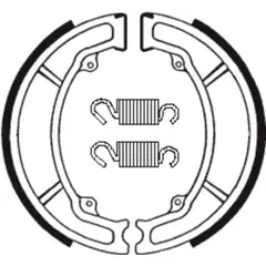 TECNIUM Scooter/Street Organic Brake shoes - BA189 for Honda CN250SPAZIO