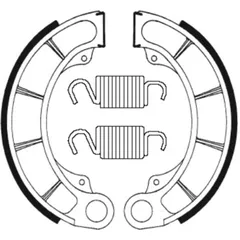 TECNIUM Scooter Organic Brake shoes - BA198 for Honda FES125PANTHEON, FES150PANTHEON, FES250FORESIGHT