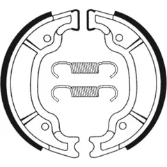 TECNIUM Scooter/Street Organic Brake shoes - BA199 for Yamaha MAJESTY125, MAJESTY180, XVS125DRAGSTAR MBK SKYLINER125