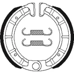TECNIUM Scooter Organic Brake shoes - BA206 for Derbi AVENTURA50, VARIANT50SPORTR