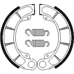 TECNIUM ATV Organic Brake shoes - BA207 for Honda TRX350FOURTRAXRANCHER, TRX400FOURTRAXRANCHER, TRX400SPORTRAX