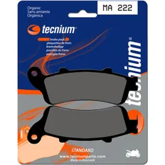 TECNIUM Street Organic Brake pads - MA222 for Honda FES125PANTHEON, FES150PANTHEON