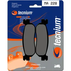 TECNIUM Street Organic Brake pads - MA228 for Yamaha TW125, TW200, XG250TRICKER