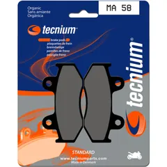 TECNIUM Street Organische Bremsbeläge - MA58 für Honda CN250SPAZIO, MTX125, MTX200