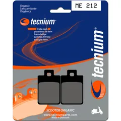 TECNIUM Scooter Organische Bremsbeläge - ME212 für Piaggio FREE50, NRG50, NTT50 Gilera EASYMOVING50, TYPHOON50