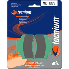 TECNIUM Scooter Organische Bremsbeläge - ME223 für Generic IDEO50, XOR50COMPETITION, XOR50STROKE für: Kymco HEROISM125, HEROISM150, HEROISM50