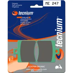 TECNIUM Scooter Organische Bremsbeläge - ME247 für Malaguti, Aprilia, Beta