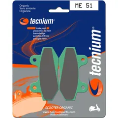 TECNIUM Scooter Organische Bremsbeläge - ME51 für Honda CBX125, NSR50, NSR75 Hyosung 125EXCEED, BOOMER125