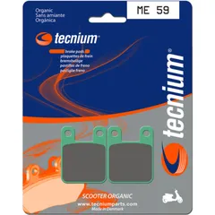 TECNIUM Scooter Organische Bremsbeläge - ME59 für Peugeot, Derbi, Rieju