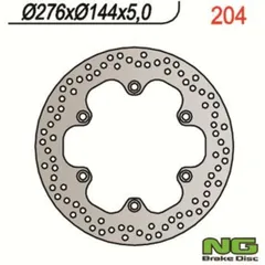 NG BRAKES Bremsscheibe starr - 204 für Honda CB1000F, CBR125R, CBR600F Triumph TIGER900