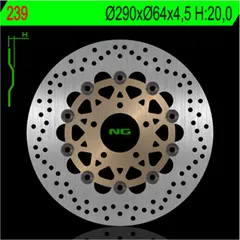 NG BRAKES Bremsscheibe schwimmend - 239 für Suzuki GSF600BANDIT, GSX600, GSX750