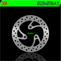 NG BRAKES Bremsscheibe starr - 306 für Peugeot ELYSEO1002T, ELYSEO1254T, JETFORCE1254T