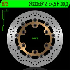 NG BRAKES Bremsscheibe schwimmend - 673 für Suzuki DR650, XF650