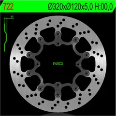 NG BRAKES Bremsscheibe schwimmend - 722 für Husqvarna NOX570, SM610, SMR450 Sherco SM4.5I, SM5.1I