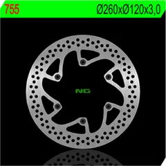 NG BRAKES Bremsscheibe starr - 755 für Husqvarna CR125, CR250, CR360 Husaberg FC501, FC600, FE350