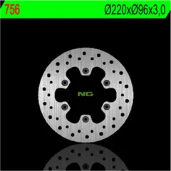 NG BRAKES Bremsscheibe starr - 756 für Kawasaki KX100, KX80, KX85