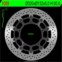 NG BRAKES Bremsscheibe schwimmend - 1058 für Yamaha FZ1S, MT-10, XVS1300CUSTOM