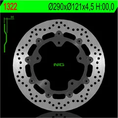 NG BRAKES Bremsscheibe schwimmend - 1322 für Suzuki GSF650BANDIT, SV650