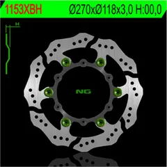 NG BRAKES Petal Bremsscheibe schwimmend - 1153XBH für Yamaha, Suzuki, Fantic
