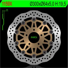 NG BRAKES Petal Bremsscheibe schwimmend - 1159X für Suzuki GSX750, RGV250 Peugeot XPS502T