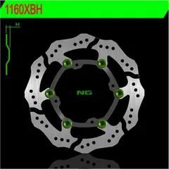 NG BRAKES Petal Bremsscheibe schwimmend - 1160XBH für Suzuki RM-Z250, RM-Z450