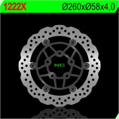 NG BRAKES Petal Bremsscheibe schwimmend - 1222X für Kymco DOWNTOWN/SUPERDINK125, DOWNTOWN300, DOWNTOWN350 Kawasaki J125, J300