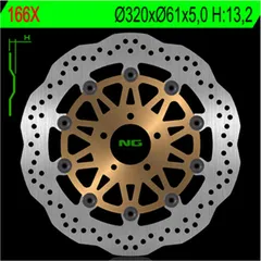 NG BRAKES Petal Bremsscheibe schwimmend - 166X für Kawasaki NINJAZX-12R, NINJAZX-7R, NINJAZX-9R