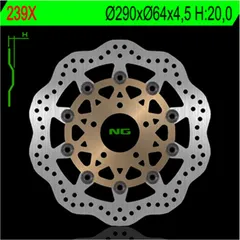 NG BRAKES Petal Bremsscheibe schwimmend - 239X für Suzuki GSF400BANDIT, GSF600BANDIT, GSX600