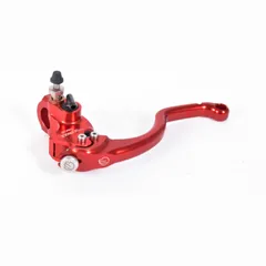 BERINGER Aerotec® Hauptkupplungszylinder radial Ø 17,5 mm Behälter getrennt rot (Hebel radial Typ 5 - 16 cm) für Ducati, Honda, Suzuki