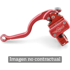 Clutch master cylinder with integrated reservoir. Lever type 4. Rot color. (CRO94R)