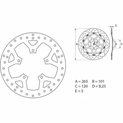 BREMBO Serie Oro Bremsscheibe starr - 68B407D9 für Peugeot GEOPOLIS1254T, GEOPOLIS2504T, GEOPOLIS3004T